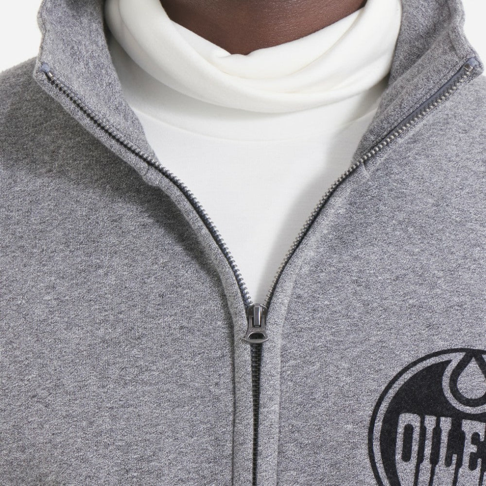 Edmonton Oilers Todd Snyder by Fanatics Full-Zip Fleece - Dark Heather Gray - NHL 202846161