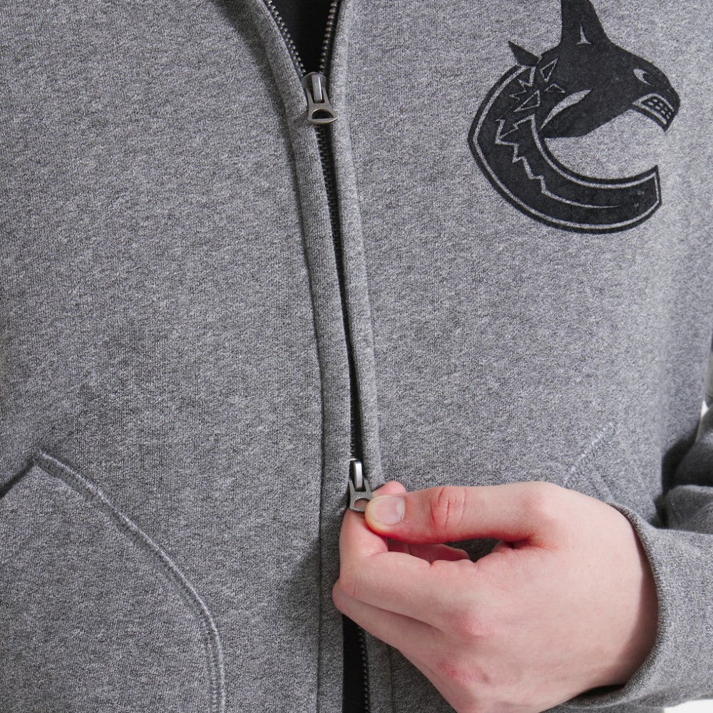 Vancouver Canucks Todd Snyder by Fanatics Full-Zip Fleece - Dark Heather Gray - NHL 202846164