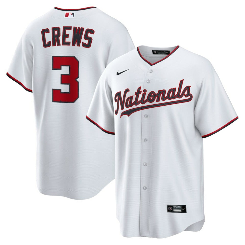 Dylan Crews Washington Nationals Nike Home Replica Jersey - White - Nike on Sale