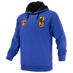 New York Knicks FISLL Unisex Logoman Shadow Collection Pullover Hoodie Blue