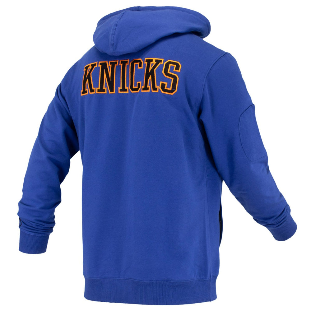 New York Knicks FISLL Unisex Logoman Shadow Collection Pullover Hoodie Blue