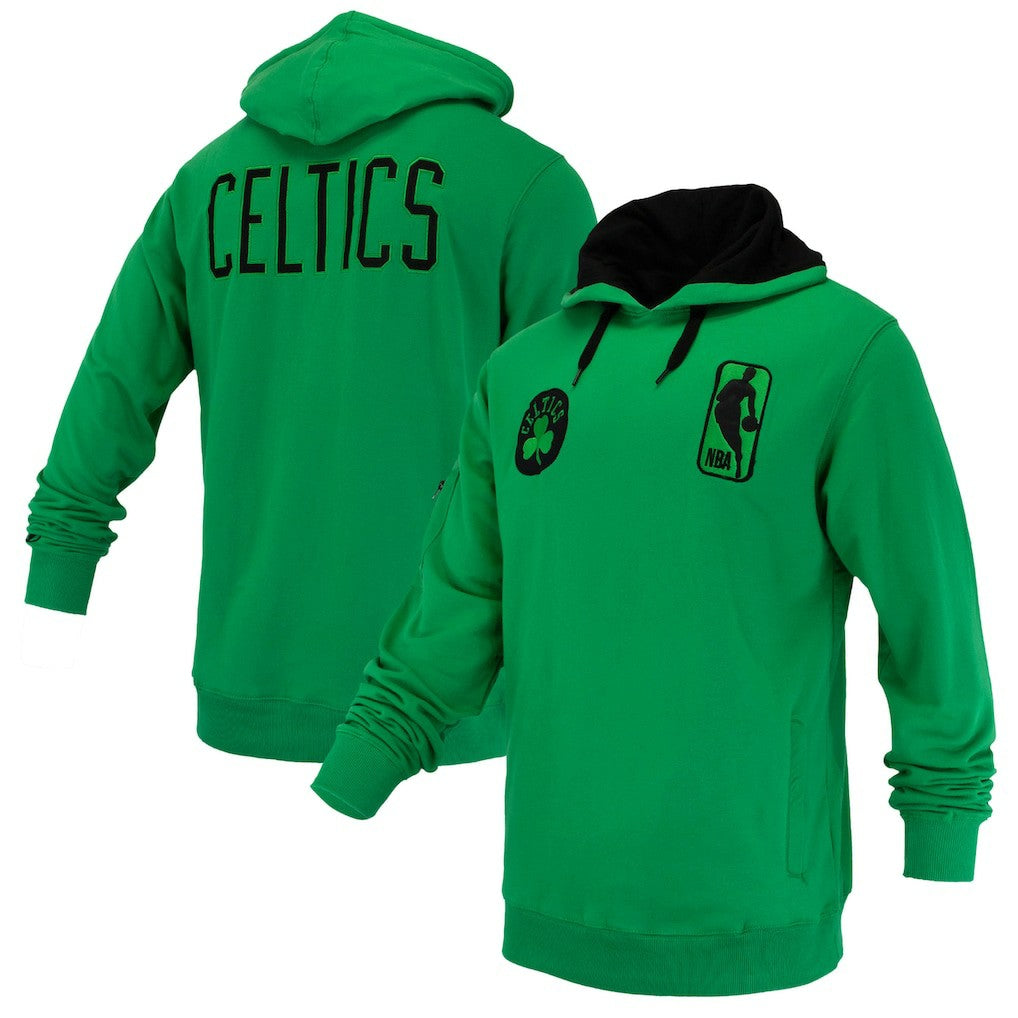 Boston Celtics FISLL Unisex Logoman Shadow Collection Pullover Hoodie Kelly Green