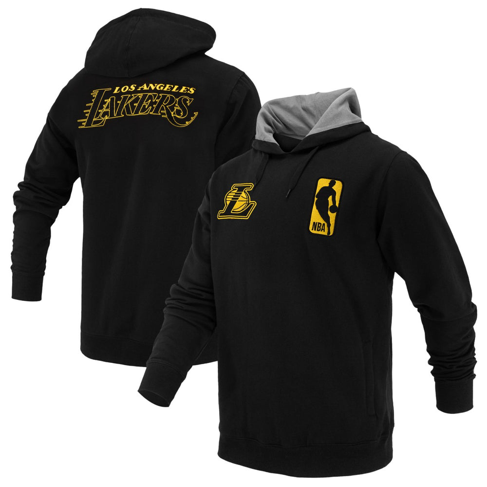 Los Angeles Lakers FISLL Unisex Logoman Shadow Collection Pullover Hoodie Black