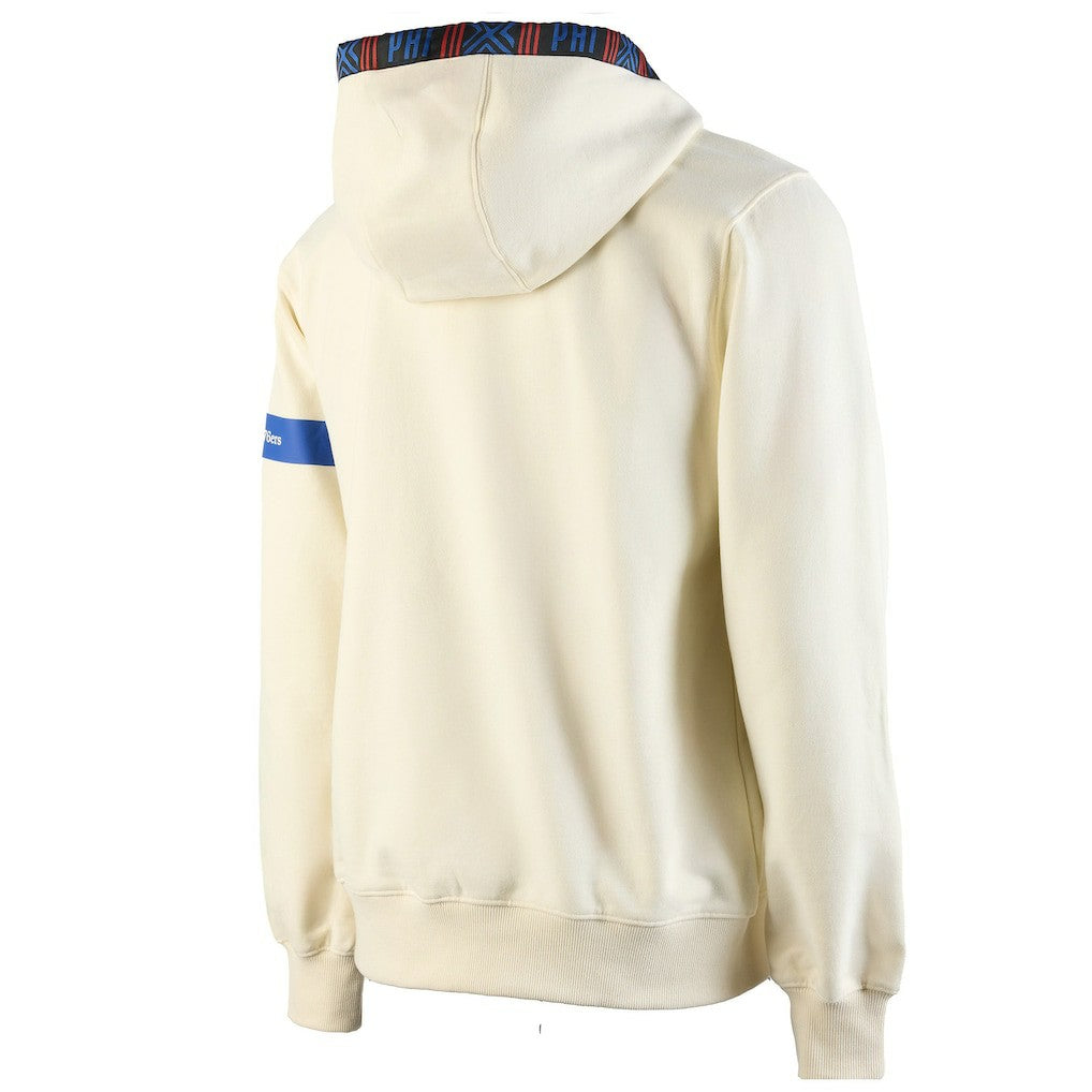 Philadelphia 76ers NBA x Two Hype Culture & Hoops Collection Premium Pullover Hoodie - Cream