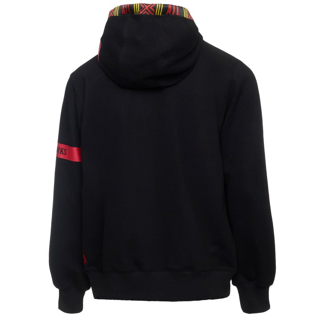 Atlanta Hawks NBA x Two Hype Culture & Hoops Collection Premium Pullover Hoodie - Black