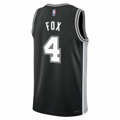 De'Aaron Fox San Antonio Spurs Youth Swingman Jersey Icon Edition Black | Nike for sale