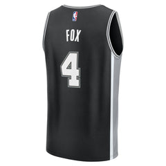 De'Aaron Fox San Antonio Spurs Fast Break Replica Player Jersey Icon Edition Black | Fanatics US