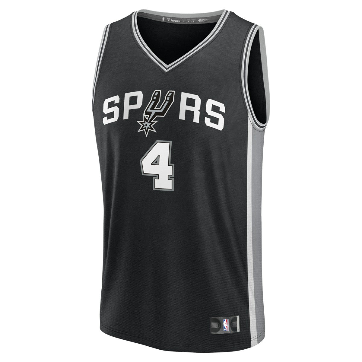 De'Aaron Fox San Antonio Spurs Youth Fast Break Replica Player Jersey Icon Edition Black | Fanatics