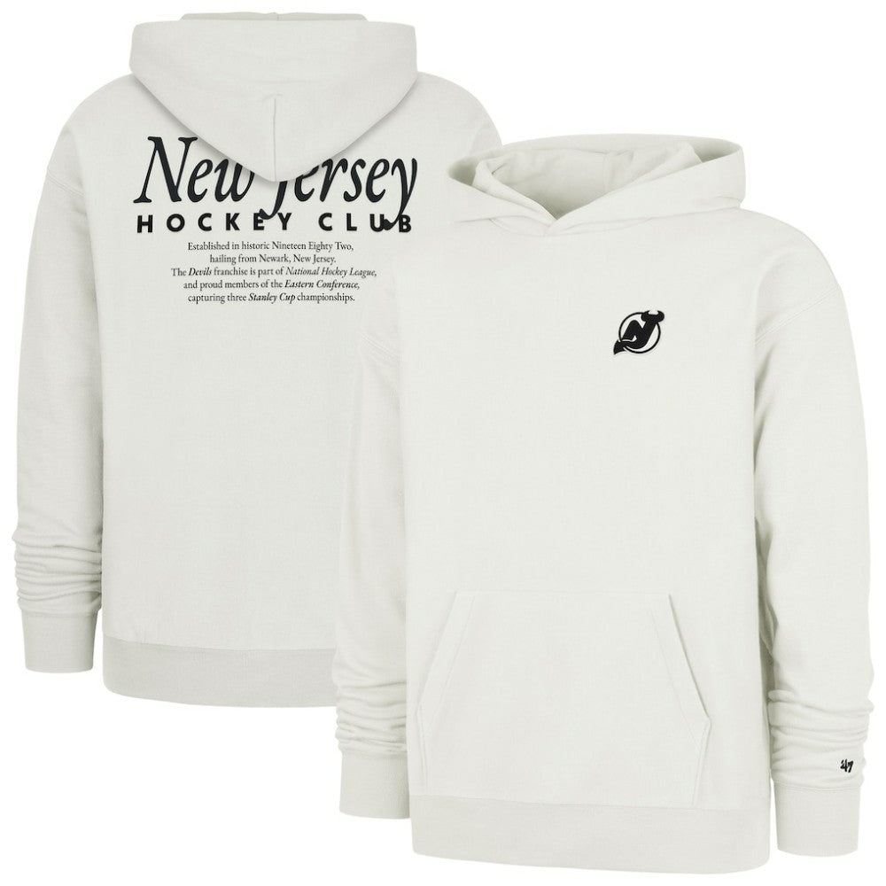 New Jersey Devils '47  Foundation Pullover Hoodie - Natural - NHL 202852818