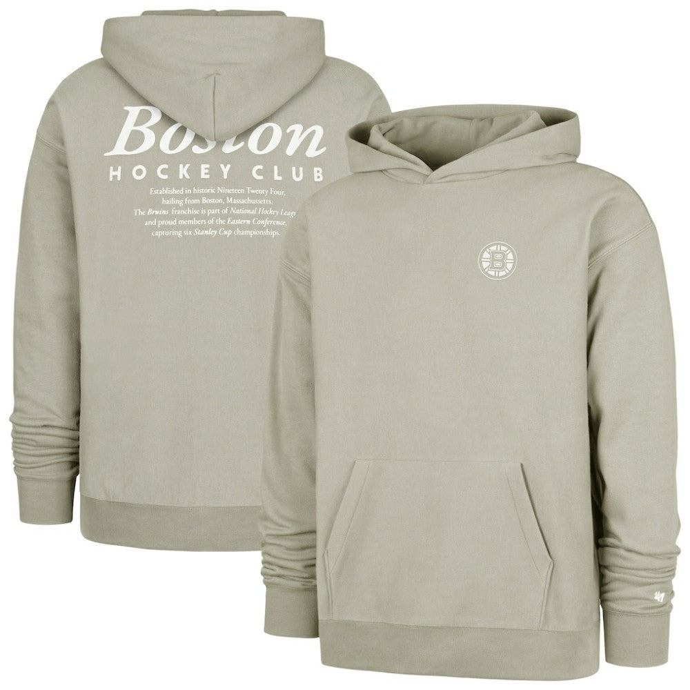 Boston Bruins '47  Foundation Pullover Hoodie - Gray - NHL 202852819