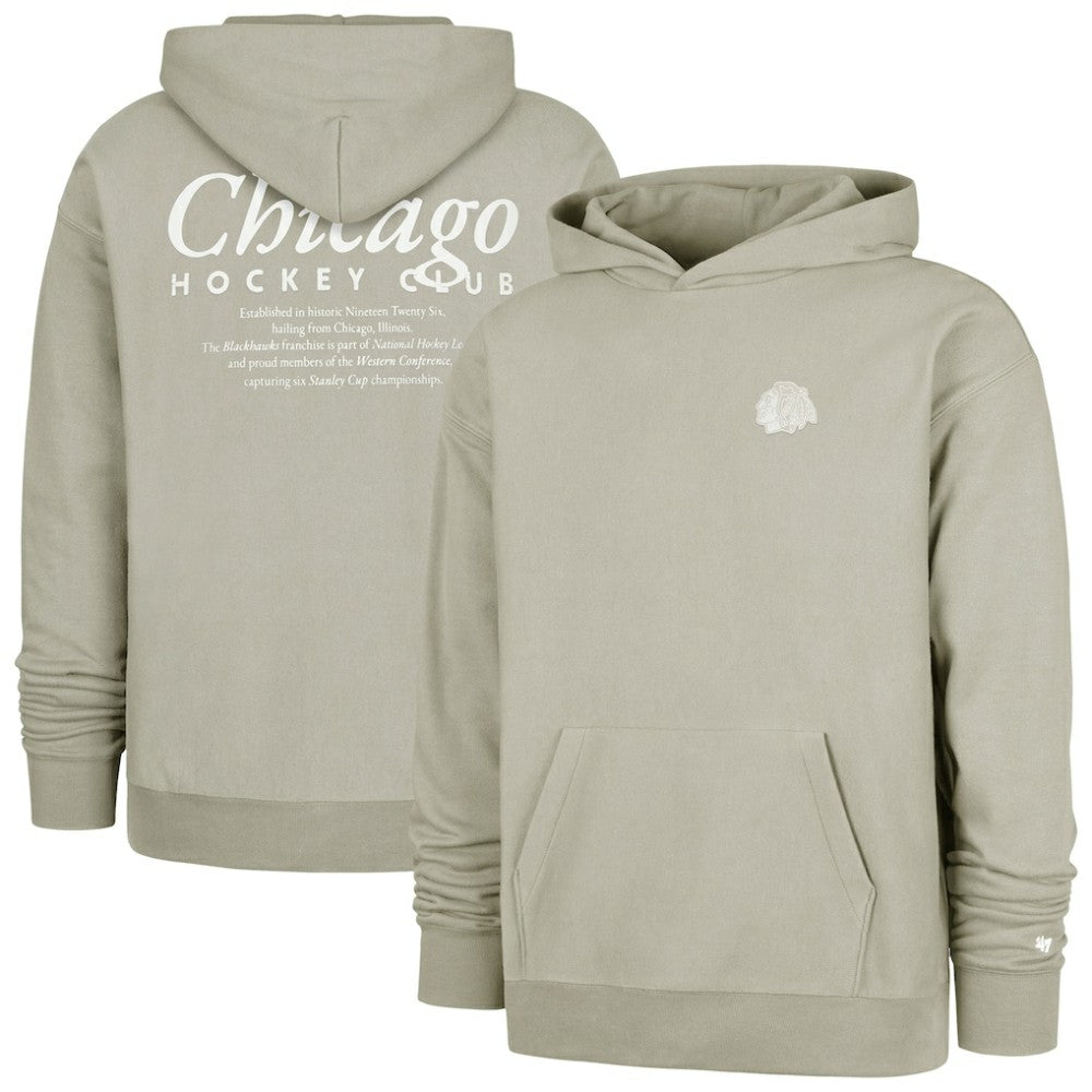 Chicago Blackhawks '47  Foundation Pullover Hoodie - Gray - NHL 202852820
