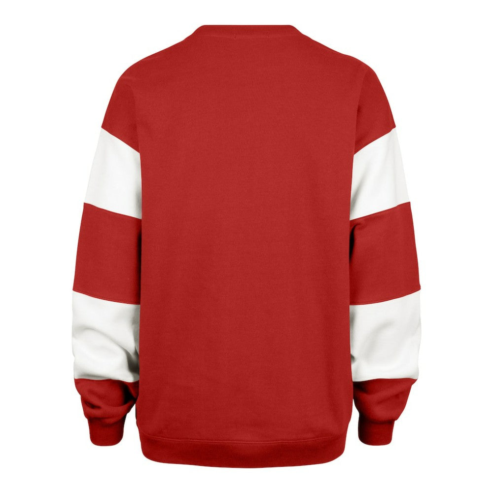 New Jersey Devils '47 Women's Eephus Barred Pullover Sweatshirt - Red - NHL 202852831