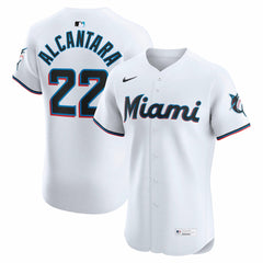 Sandy Alcantara Miami Marlins Nike Home Elite Jersey - White - Nike Discount