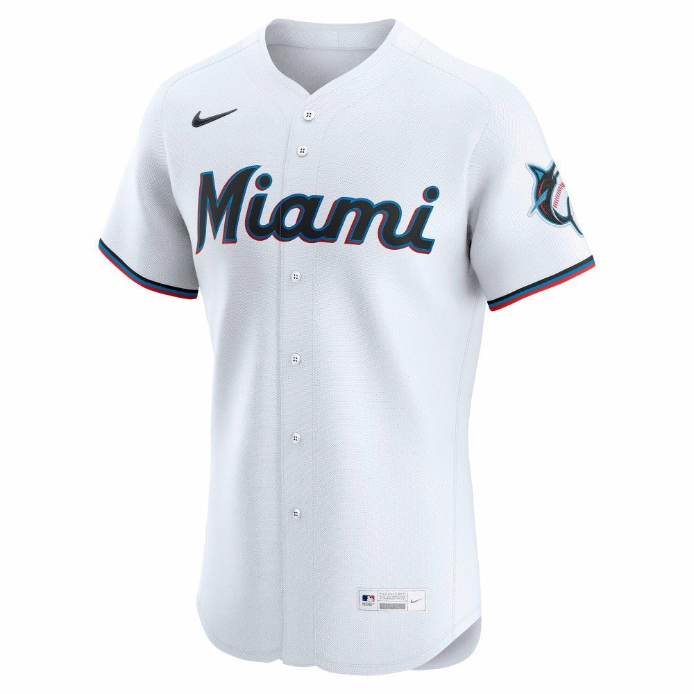 Sandy Alcantara Miami Marlins Nike Home Elite Jersey - White - Nike Discount