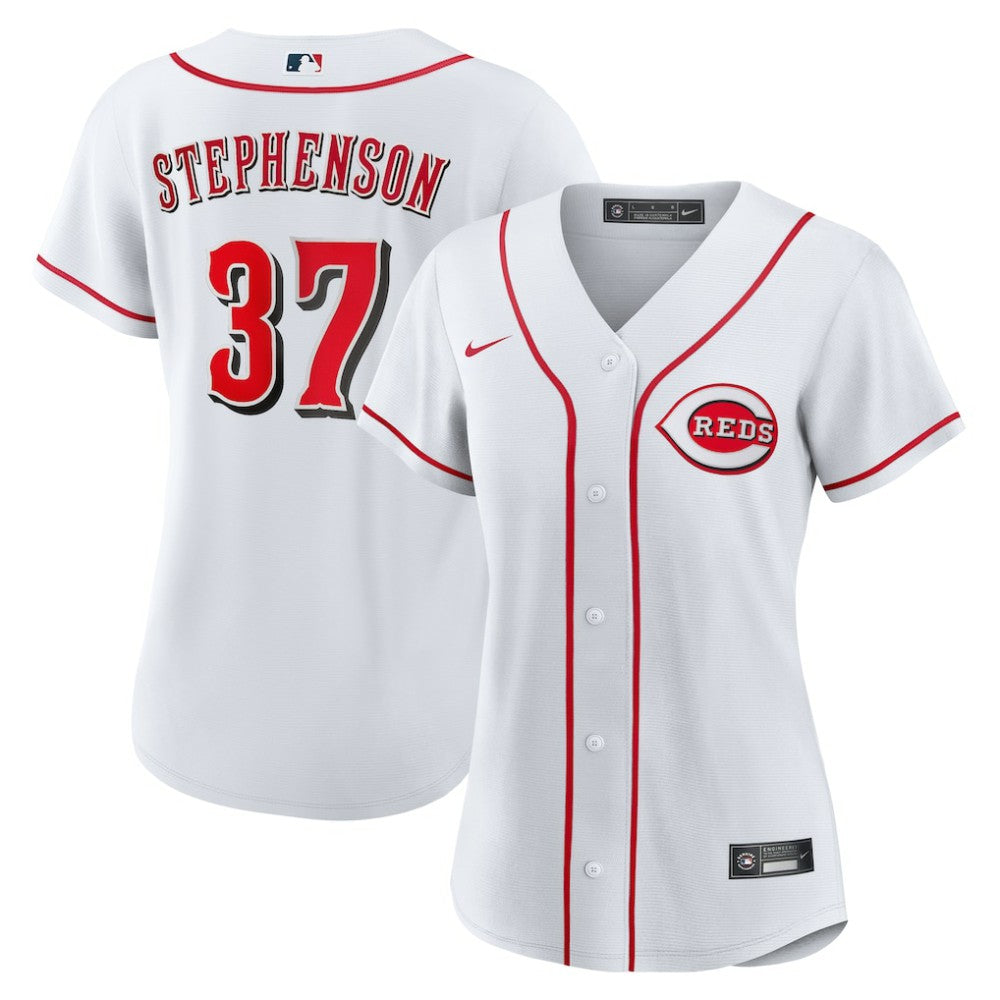 Tyler Stephenson Cincinnati Reds Nike Women's Home Replica Jersey - White - Nike Lifestyle