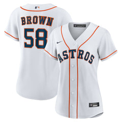 Hunter Brown Houston Astros Nike Women's Home Replica Jersey - White - Nike Discount