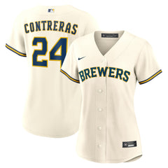 William Contreras Milwaukee Brewers Nike Women's Home Replica Jersey - Cream - Nike Online