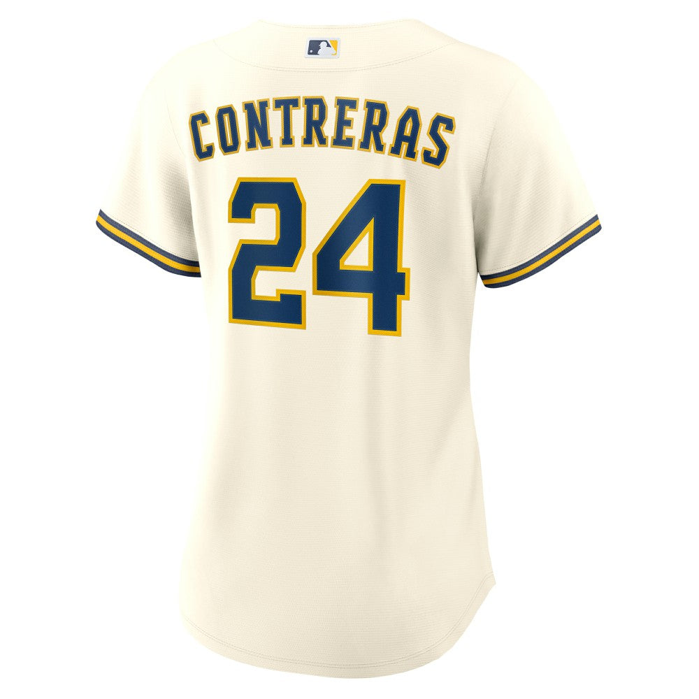 William Contreras Milwaukee Brewers Nike Women's Home Replica Jersey - Cream - Nike Online