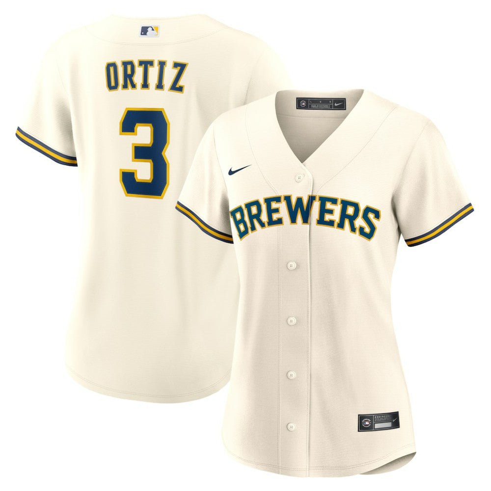 Joey Ortiz Milwaukee Brewers Nike Women's Home Replica Jersey - Cream - Nike Discount