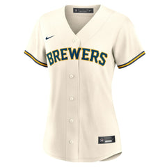 Joey Ortiz Milwaukee Brewers Nike Women's Home Replica Jersey - Cream - Nike Discount