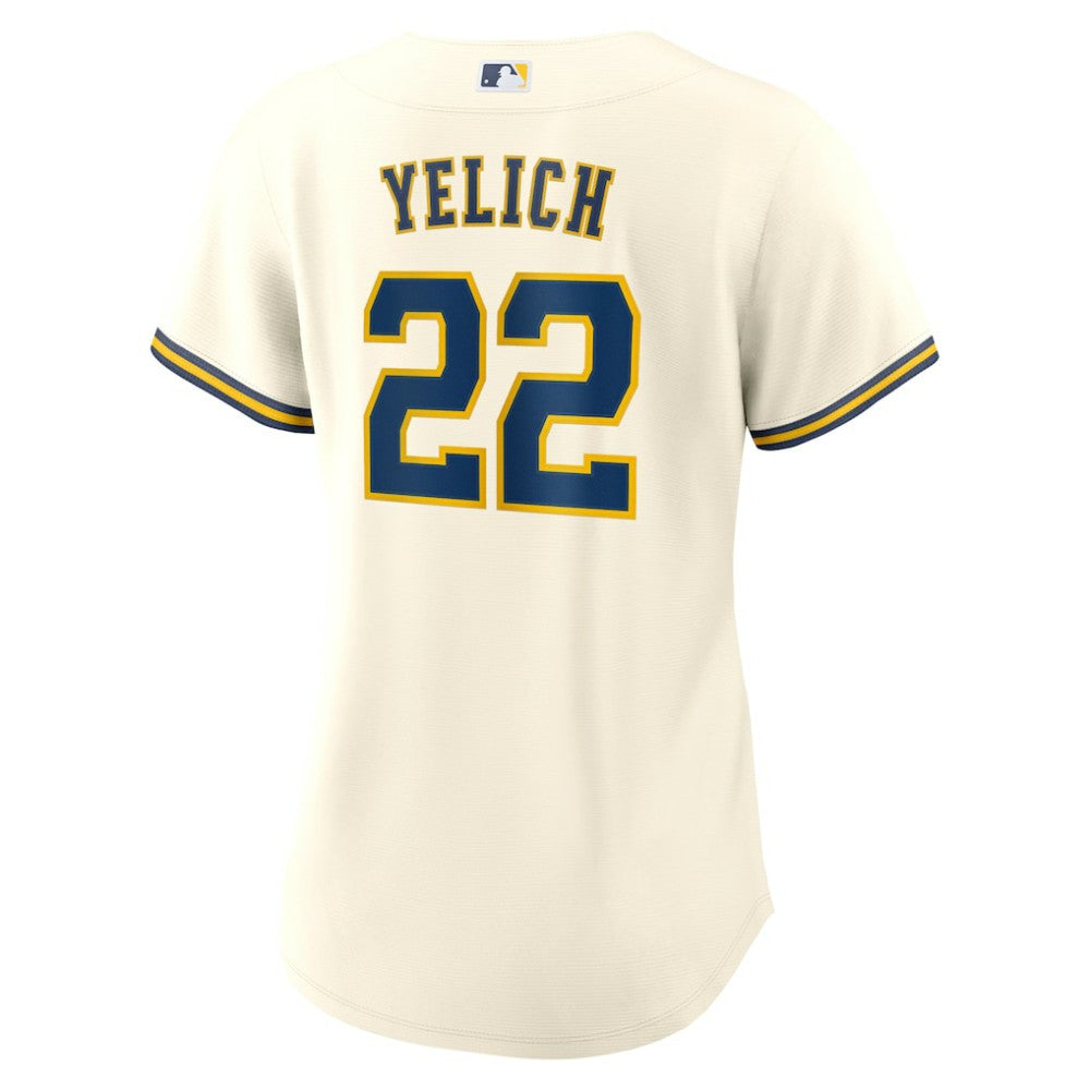 Christian Yelich Milwaukee Brewers Nike Women's Home Replica Jersey - White - Nike on Sale