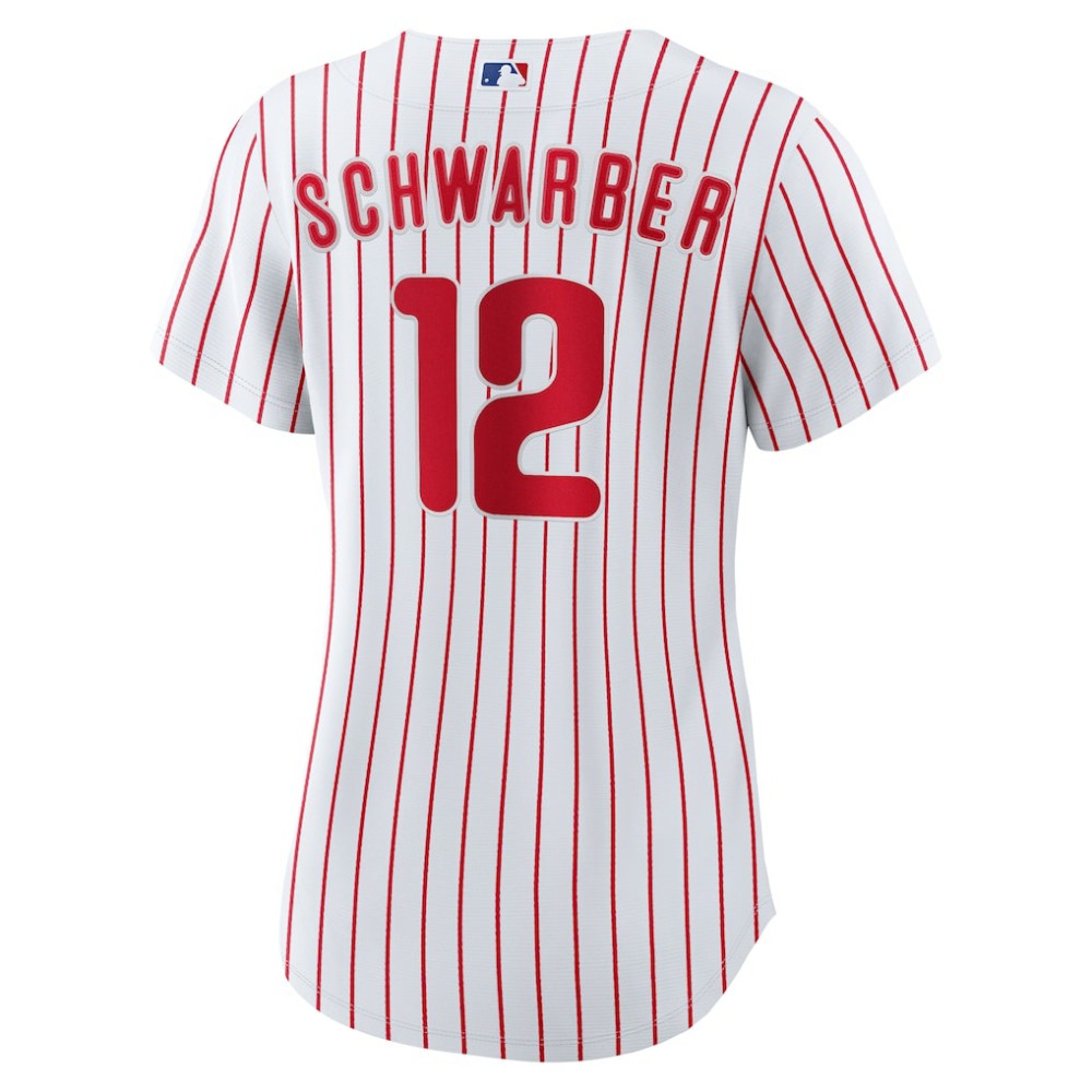 Kyle Schwarber Philadelphia Phillies Nike Women's Home Replica Jersey - White - Nike Lifestyle