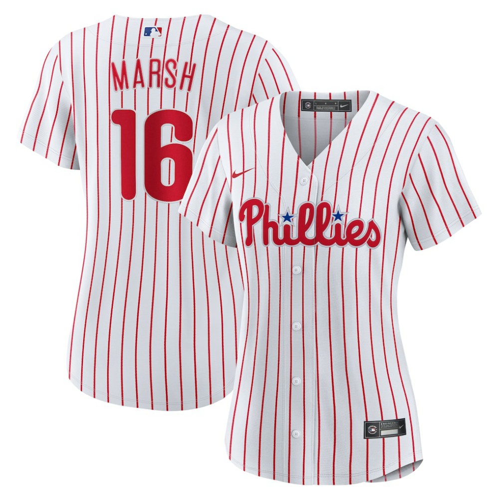 Brandon Marsh Philadelphia Phillies Nike Women's Home Replica Jersey - White - Nike Sale