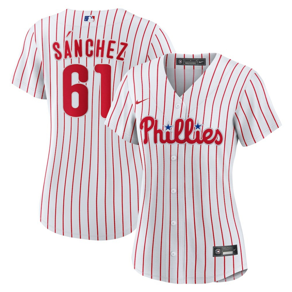 Cristopher Sanchez Philadelphia Phillies Nike Women's Home Replica Jersey - White - Nike Sale