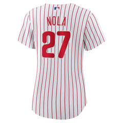 Aaron Nola Philadelphia Phillies Nike Women's Home Replica Jersey - White - Nike Discount