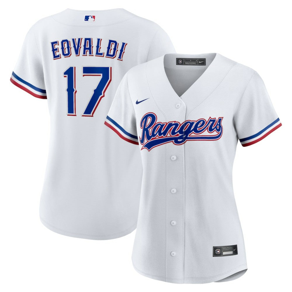 Nathan Eovaldi Texas Rangers Nike Women's Home Replica Jersey - White - Nike Lifestyle