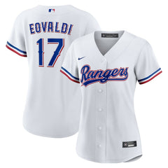 Nathan Eovaldi Texas Rangers Nike Women's Home Replica Jersey - White - Nike Lifestyle