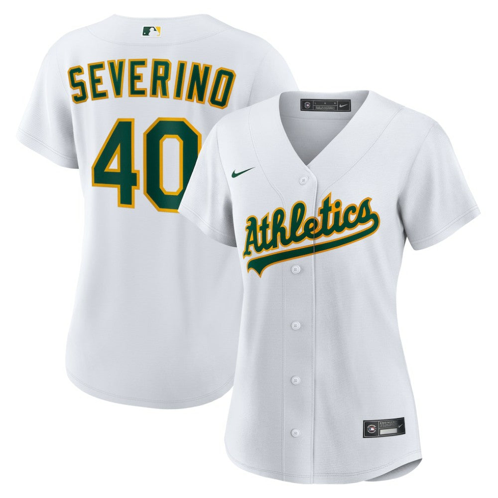 Luis Severino Athletics Nike Women's Home Replica Jersey - White - Nike on Sale