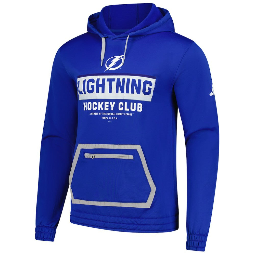 Tampa Bay Lightning adidas Team Pullover Hoodie - Blue - NHL 202854716
