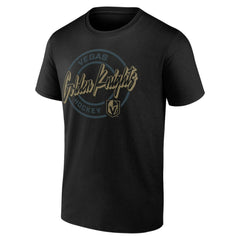 Vegas Golden Knights Color Block Puck T-Shirt - Black - NHL 202854720