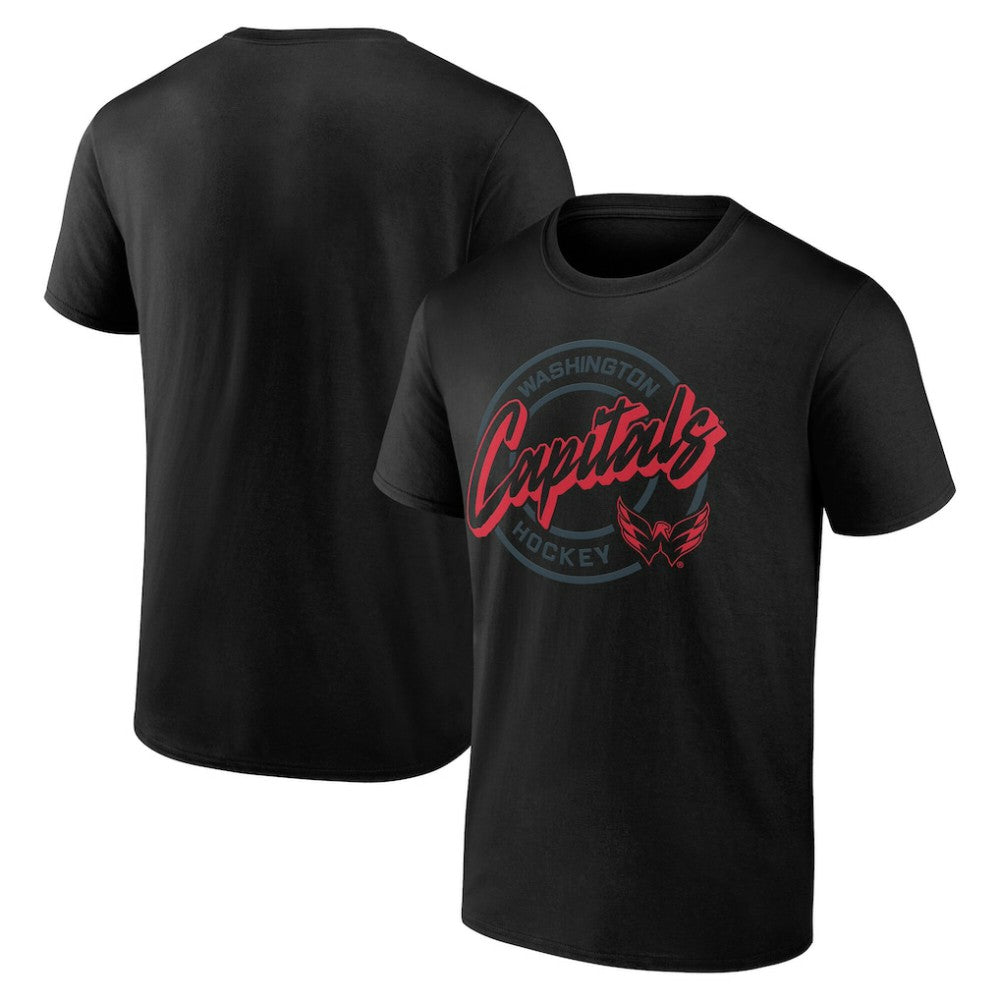 Washington Capitals Color Block Puck T-Shirt - Black - NHL 202854721