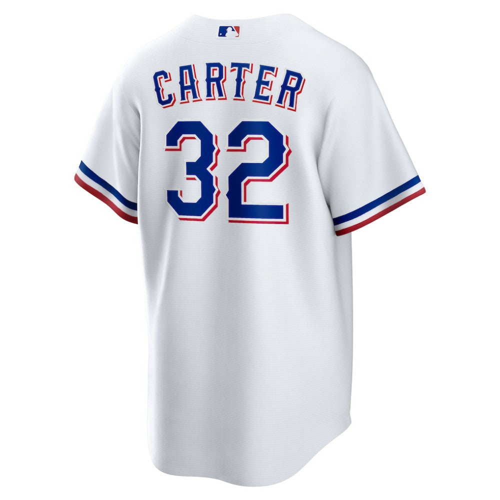 Evan Carter Texas Rangers Nike Home Replica Jersey - White - Nike Discount