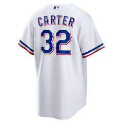 Evan Carter Texas Rangers Nike Home Replica Jersey - White - Nike Discount