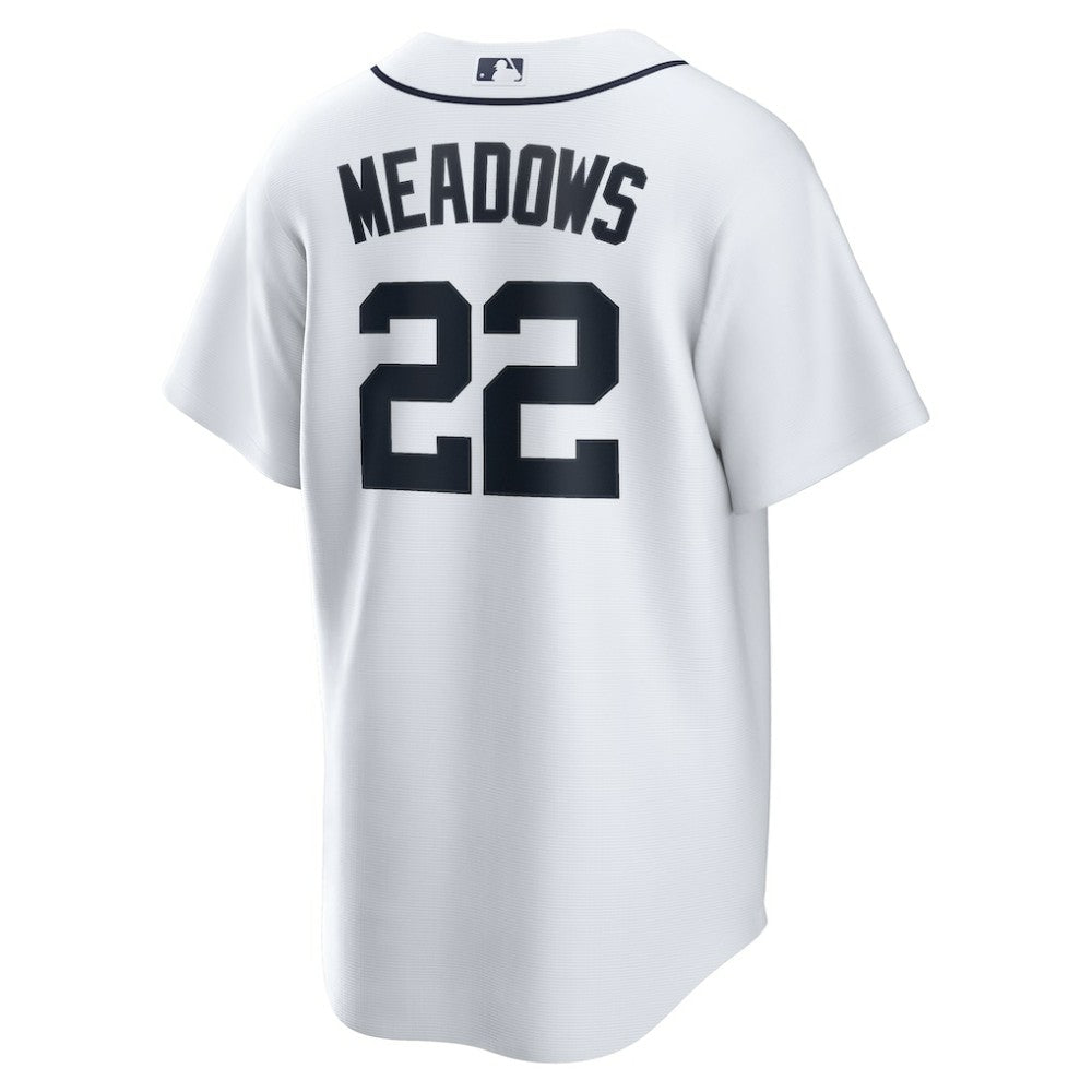 Parker Meadows Detroit Tigers Nike Home Replica Jersey - White - Nike Online