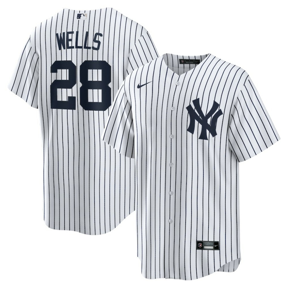 Austin Wells New York Yankees Nike Home Replica Jersey - White - Nike Lifestyle
