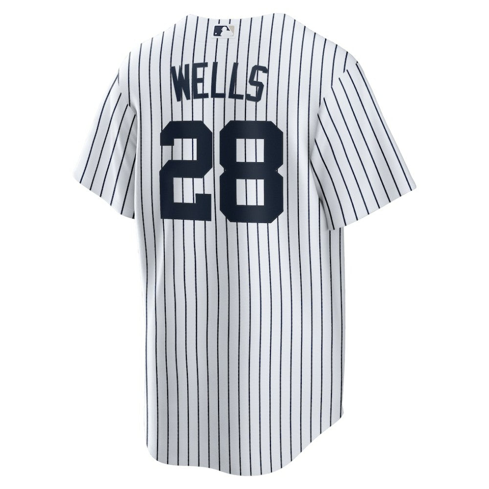 Austin Wells New York Yankees Nike Home Replica Jersey - White - Nike Lifestyle