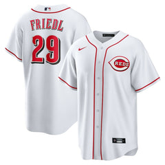 TJ Friedl Cincinnati Reds Nike Home Replica Jersey - White - Nike Sale