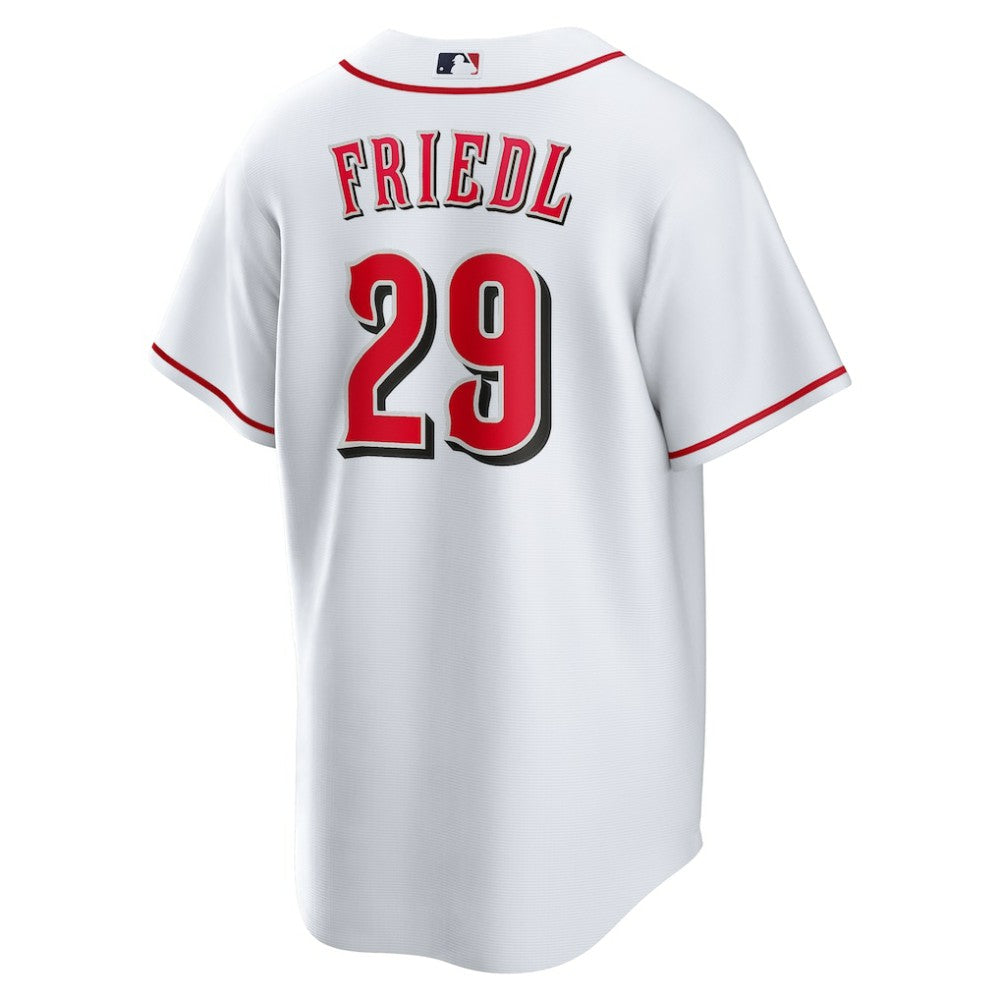 TJ Friedl Cincinnati Reds Nike Home Replica Jersey - White - Nike Sale