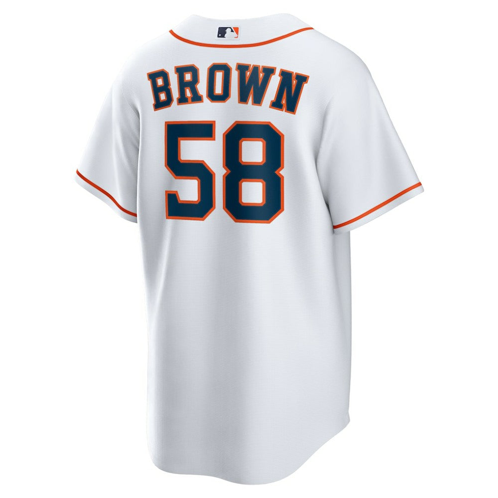 Hunter Brown Houston Astros Nike Home Replica Jersey - White - Nike Lifestyle
