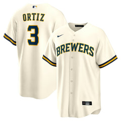 Joey Ortiz Milwaukee Brewers Nike Home Replica Jersey - White - Nike Online