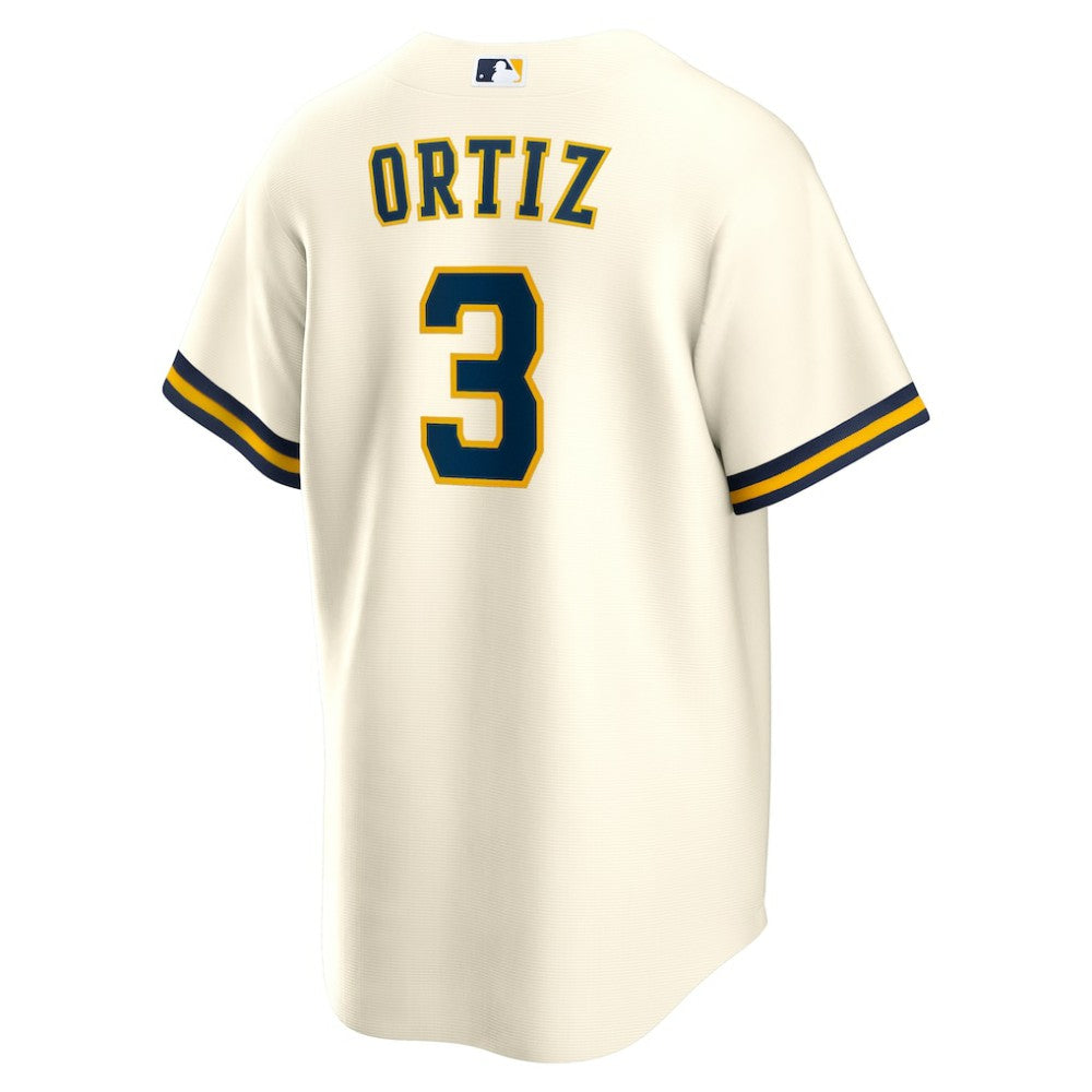 Joey Ortiz Milwaukee Brewers Nike Home Replica Jersey - White - Nike Online