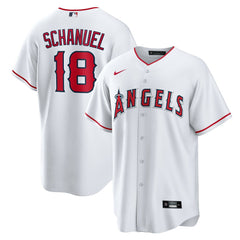 Nolan Schanuel Los Angeles Angels Nike Home Replica Jersey - White - Nike Online