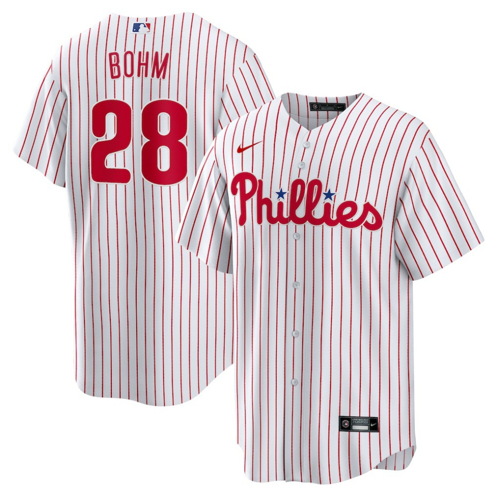 Alec Bohm Philadelphia Phillies Nike Home Replica Jersey - White - Nike Discount