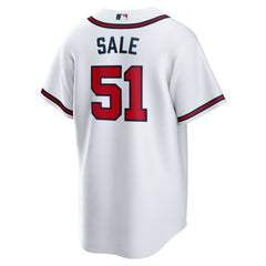 Chris Sale Atlanta Braves Nike Home Replica Jersey - White - Nike Sale