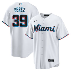 Eury Perez Miami Marlins Nike Home Replica Jersey - White - Nike Lifestyle