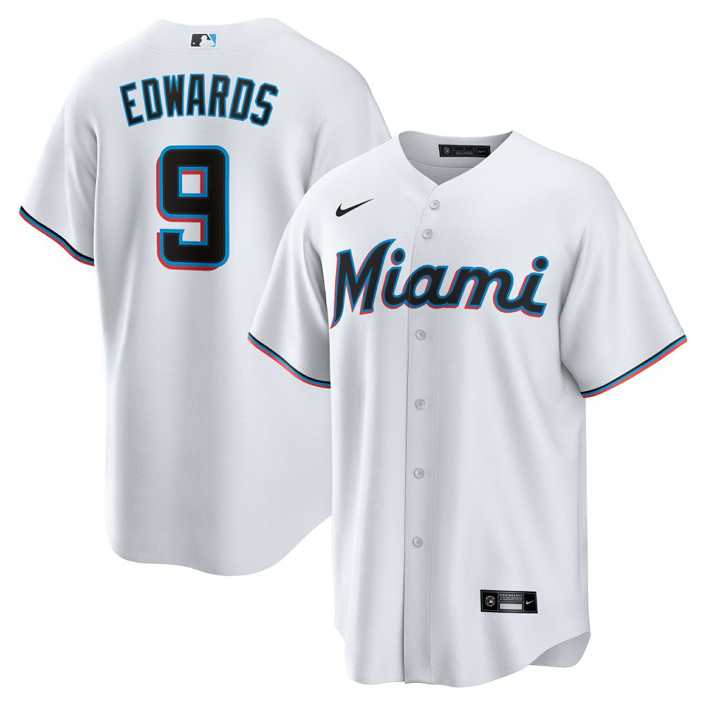 Xavier Edwards Miami Marlins Nike Home Replica Jersey - White - Nike on Sale